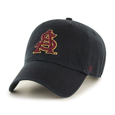 Men's '47 Black Arizona State Sun Devils Clean Up Adjustable Hat