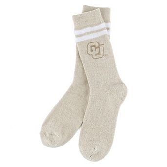 Women's ZooZatz Cream Colorado Buffaloes Victory Plush Socks