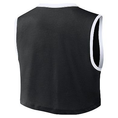 Women's Nike Black Los Angeles Dodgers Primetime Loose Dri-FIT Cropped Tank Top