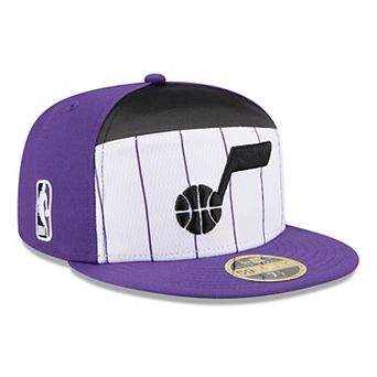 Men's New Era White/Purple Utah Jazz 2025 NBA Tip Off Split Panel 59FIFTY Fitted Hat