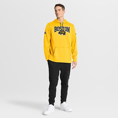 Men's Fanatics Gold Boston Bruins 2026 NHL Stadium Series Authentic Pro Pullover Hoodie