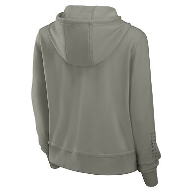 Women's Nike Olive Los Angeles Dodgers One Tri-Blend Dri-FIT Hoodie