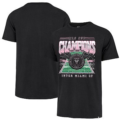 Men's '47 Black Inter Miami CF 2025 MLS Cup Champions Franklin T-Shirt