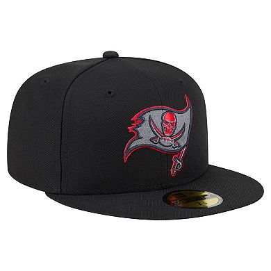 Men's New Era Black Tampa Bay Buccaneers Color Pop 59FIFTY Fitted Hat