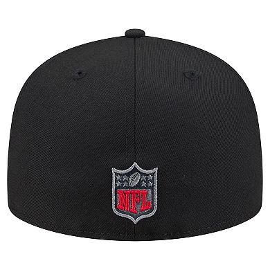 Men's New Era Black Tampa Bay Buccaneers Color Pop 59FIFTY Fitted Hat