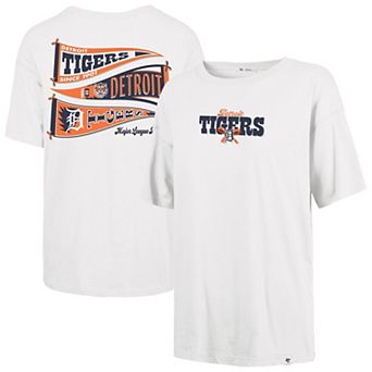 Women's '47 Sand Detroit Tigers Bow & Banner Sadie T-Shirt