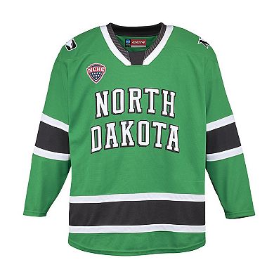 Men's CCM Kelly Green North Dakota Replica Hockey Jersey