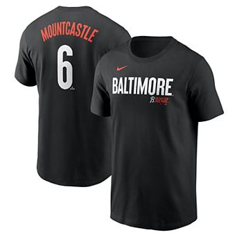 Men's Nike Ryan Mountcastle Black Baltimore Orioles City Connect Fuse Name & Number T-Shirt