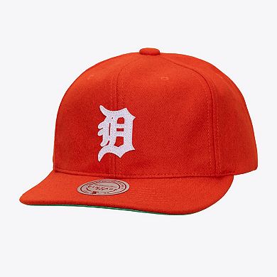 Unisex Orange Detroit Tigers Vintage Fit Melton Wool Adjustable Hat