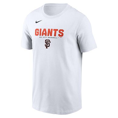 Men's Nike White San Francisco Giants Bold Team Name T-Shirt