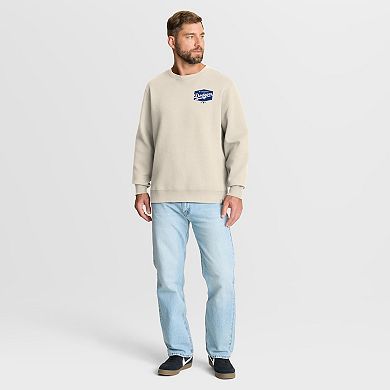 Men's Fanatics Tan Los Angeles Dodgers 9x Champs Crewneck Sweatshirt