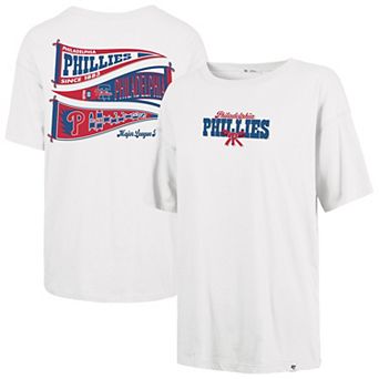 Women's '47 Sand Philadelphia Phillies Bow & Banner Sadie T-Shirt