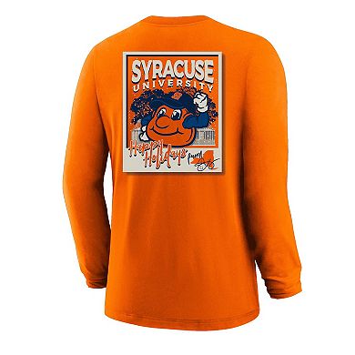 Youth Orange Syracuse Orange Snowy Polaroid Long Sleeve T-Shirt