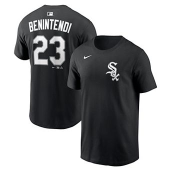 Men's Nike Andrew Benintendi Black Chicago White Sox Home Name & Number T-Shirt