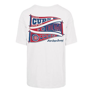 Women's '47 Sand Chicago Cubs Bow & Banner Sadie T-Shirt
