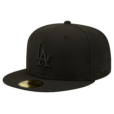 Men's New Era Black Los Angeles Dodgers 2024/25 Back to Back Champions Circle Side Patch Fitted 59FIFTY Hat