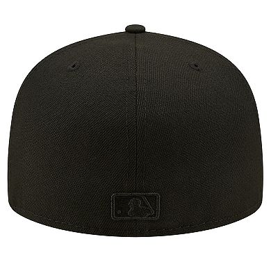 Men's New Era Black Los Angeles Dodgers 2024/25 Back to Back Champions Circle Side Patch Fitted 59FIFTY Hat