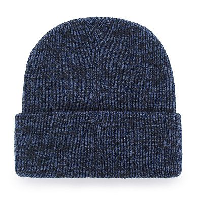 Men's '47 Navy Syracuse Orange Brainfreeze Cuffed Knit Hat with Pom