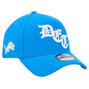 Men's New Era Blue Detroit Lions Mystic 9FORTY A-Frame Adjustable Hat