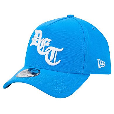 Men's New Era Blue Detroit Lions Mystic 9FORTY A-Frame Adjustable Hat