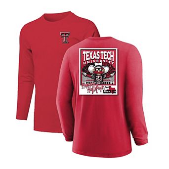Youth Red Texas Tech Red Raiders Snowy Polaroid Long Sleeve T-Shirt