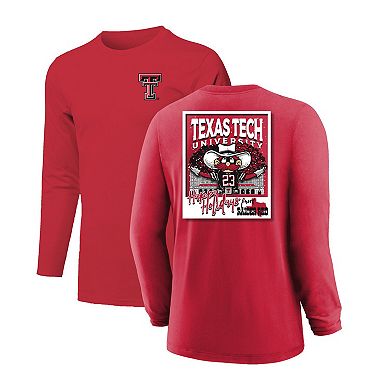 Youth Red Texas Tech Red Raiders Snowy Polaroid Long Sleeve T-Shirt