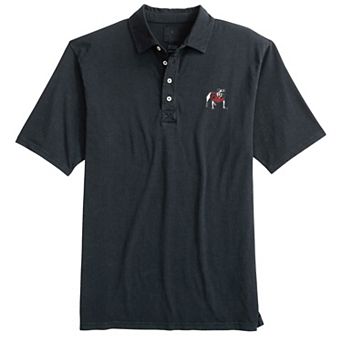 Men's johnnie-O Black Georgia Bulldogs Coastal Wash Polo