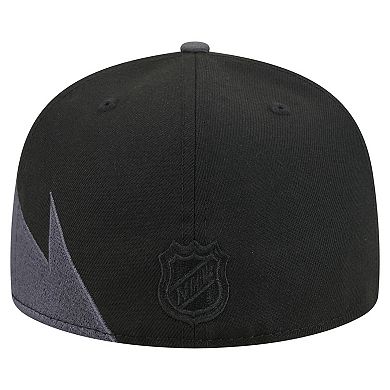 Men's New Era Black Detroit Red Wings Spikes 59FIFTY Fitted Hat