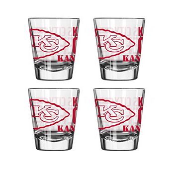 Kansas City Chiefs 4-Pack 2oz. Shot Glass Set