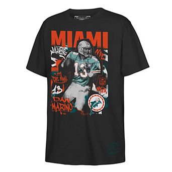 Youth Mitchell & Ness Dan Marino Black Miami Dolphins Star Player T-Shirt