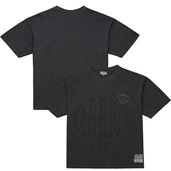 Men's Mitchell & Ness Black Golden State Warriors Downtown Collection Premium T-Shirt