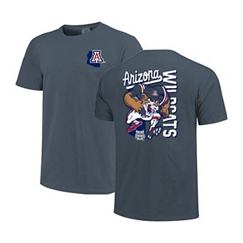 Men's Navy Arizona Wildcats Sketched Mascot Comfort Colors T-Shirt