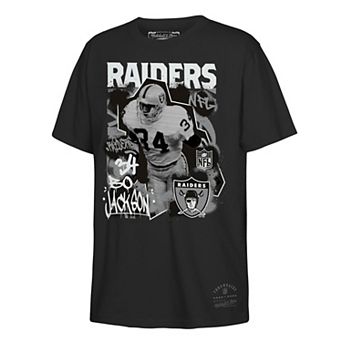 Youth Mitchell & Ness Bo Jackson Black Las Vegas Raiders Star Player T-Shirt