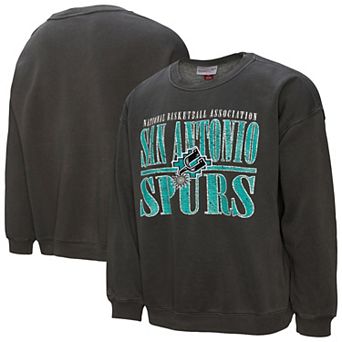 Men's Mitchell & Ness Black San Antonio Spurs NBA Downtown Collection Fleece Sweatshirt