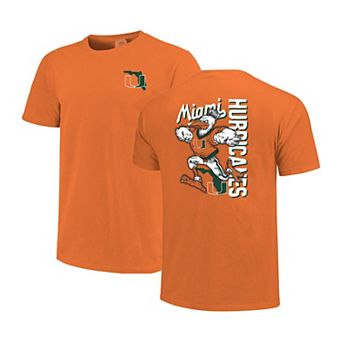 Men's Orange Miami Hurricanes Sketched Mascot Comfort Colors T-Shirt