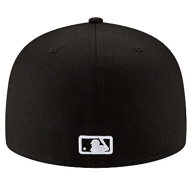 Men's New Era Black Los Angeles Dodgers 2024/25 Back to Back Champions Circle Side Patch Fitted 59FIFTY Hat
