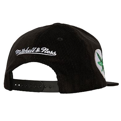 Men's Mitchell & Ness Black Ohio State Buckeyes All Directions Corduroy Snapback Hat