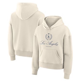 Women's Fanatics Cream Los Angeles Dodgers Legacy Fleece Hoodie