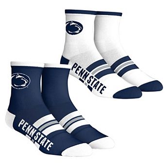 Unisex Rock Em Socks Penn State Nittany Lions 2-Pack Multi Stripe Quarter Socks Set