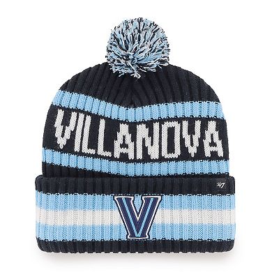 Men's '47 Navy Villanova Wildcats Bering Cuffed Knit Hat with Pom