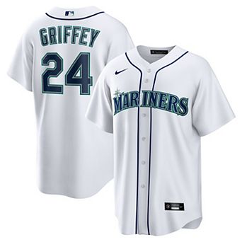 Men's Nike Ken Griffey Jr. White Seattle Mariners Retired Player Replica Jersey