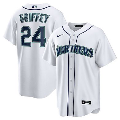 Men's Nike Ken Griffey Jr. White Seattle Mariners Retired Player Replica Jersey