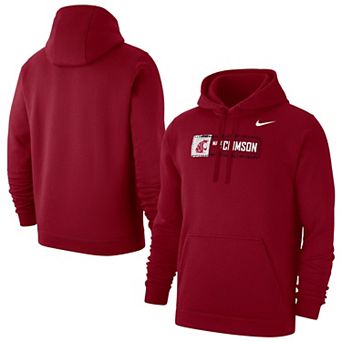 Men's Nike Crimson Washington State Cougars Made of Crimson Hoodie