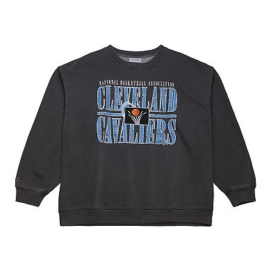 Men's Mitchell & Ness Black Cleveland Cavaliers NBA Downtown Collection Fleece Sweatshirt
