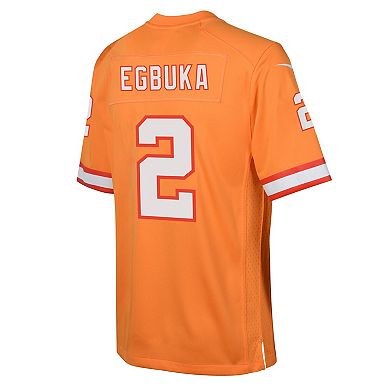 Youth Nike Emeka Egbuka Orange Tampa Bay Buccaneers Team Game Jersey