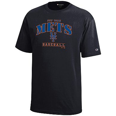 Youth Champion Black New York Mets Graphic T-Shirt
