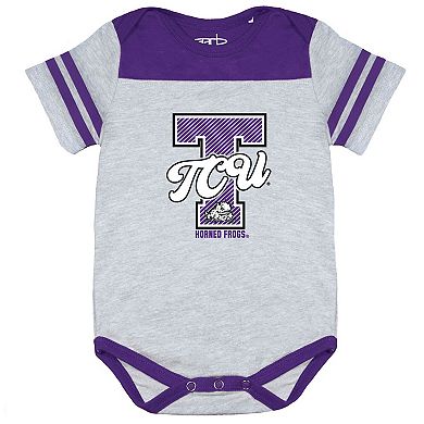 Infant Garb Purple TCU Horned Frogs Thomas Bodysuit