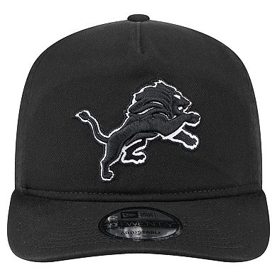 Men's New Era Black/White Detroit Lions 19TWENTY Adjustable Hat