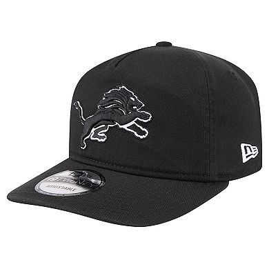Men's New Era Black/White Detroit Lions 19TWENTY Adjustable Hat