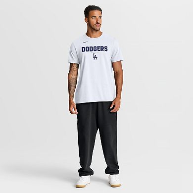 Men's Nike White Los Angeles Dodgers Bold Team Name T-Shirt